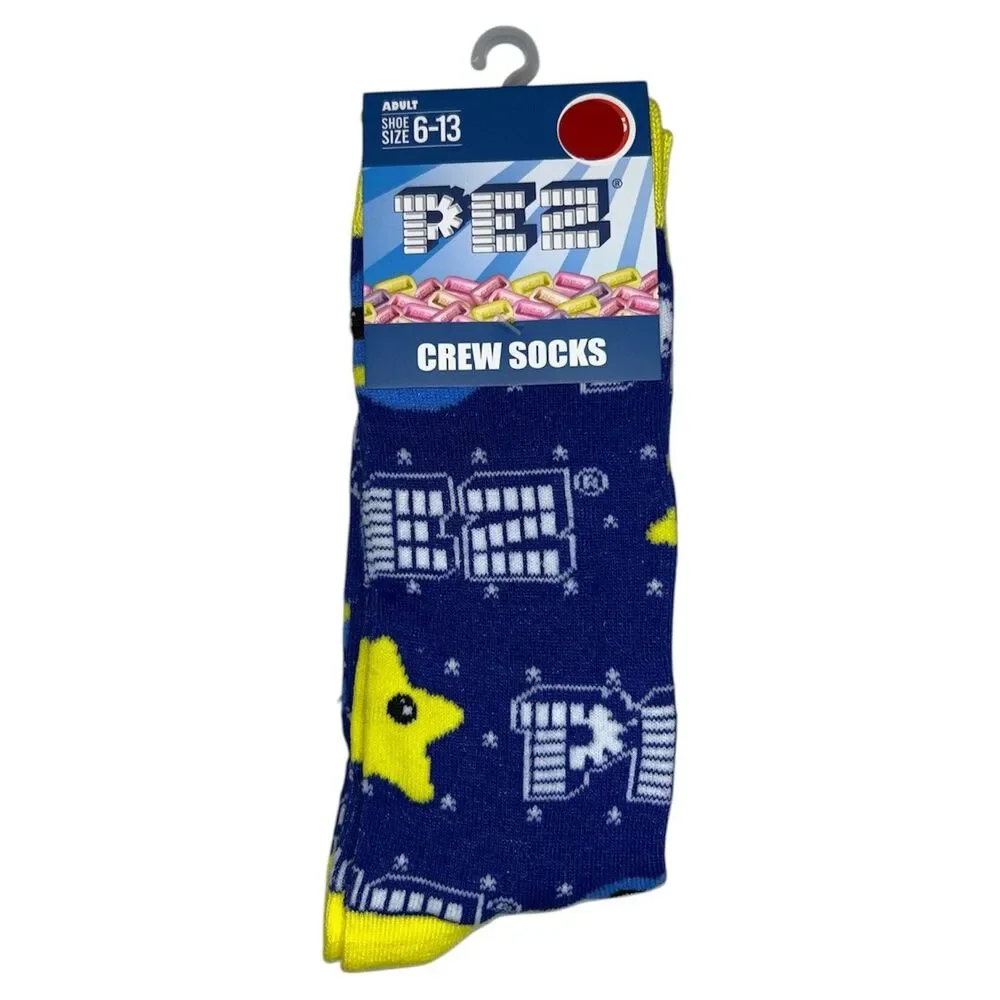 3x Pez Candy Novelty Fun Crew Socks Size 6-13